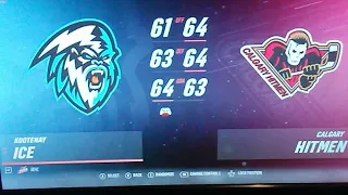 NHL 19 Gameplay, OHL Hockey, Calgary Hitmen Vs Kootenay Ice