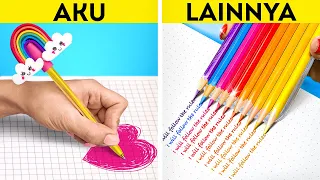 CARA SEKOLAH PALING GILA UNTUK MENJADI POPULER || Sekolah DIY Jenius Dan Trik Kreatif Oleh 123 GO!