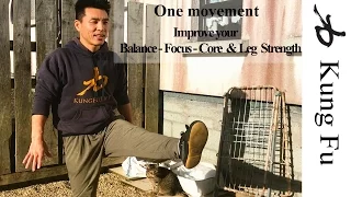 One Kung Fu movement to train - Core, Leg, Balance and Focus
