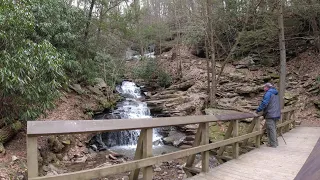 Trough Creek State Park, Rainbow Falls, Balanced Rock, and Suspension Bridge