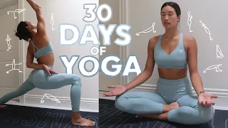 I DID 30 DAYS OF YOGA.... and here's what happened