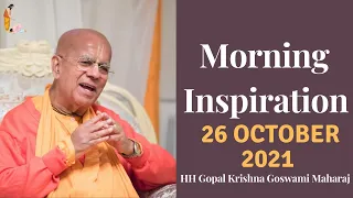 Every Day With HH Gopal Krishna Goswami Maharaj 26 October 2021