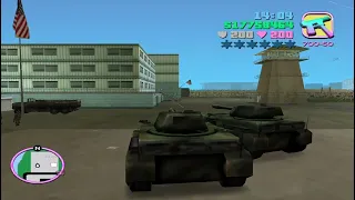 GTA Vice City - How to Steal a Rhino Tank in Fort Baxter Air Base