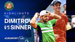 Grigor Dimitrov vs Jannik Sinner | Quarter-Final | French Open 2024 Extended Highlights 🇫🇷