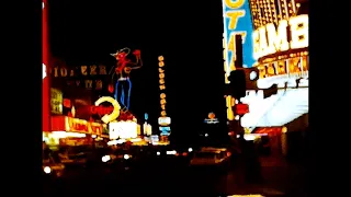 Las Vegas, Nevada at Night in June 1964