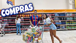 FOMOS FAZER AS COMPRAS DO MÊS NO SUPERMERCADO JUNTOS