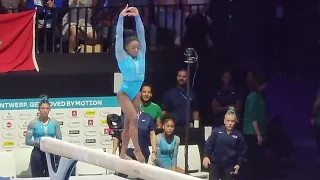 Simone Biles 🇺🇲 HUGE 14,566 Beam - QUAL - World Championships 2023