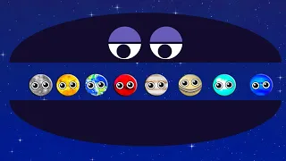 Learn Shapes, Colors, Numbers★Color PLANET GAME★Funny Planets Game★preschool Educational Games