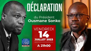 🔴Urgent - Direct  Déclaration de OUSMANE SONKO