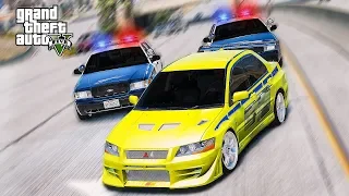 ПЫТАЮСЬ УЙТИ ОТ ПОГОНИ НА LANCER EVOLUTION В GTA 5! ПОЛИЦЕЙСКИЕ ДОГОНЯЛКИ В ГТА 5 ОНЛАЙН!