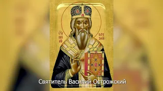 Святитель Василий, митрополит Острожский. Православный календарь 12 мая 2022