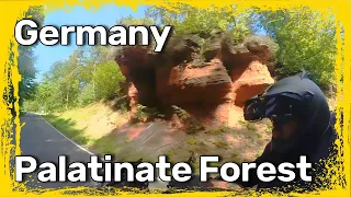 Best motorcycle roads in Germany - L488 - L490 (Palatinate Forest) - motorcycle touring in Europe