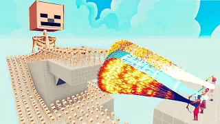 100x MINECRAFT SKELETON + 2x GIANT vs 3x EVERY GOD - Totally Accurate Battle Simulator TABS