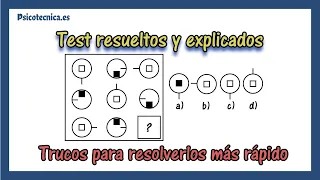 🧠 Test psicotecnico razonamiento abstracto con respuestas | con 20 ejercicios explicados