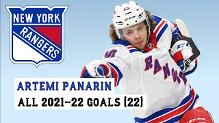 Artemi Panarin (#10) All 22 Goals of the 2021-22 NHL Season