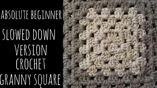 Crochet Granny Square - ABSOLUTE BEGINNER