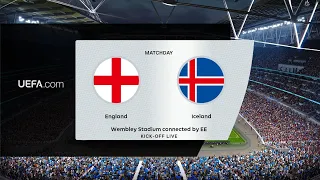 England vs Iceland | Wembley Stadium | International Friendly | PES 2021