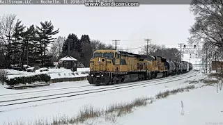 *RARE!* Ex-CNW UP 6731 @Rochelle, IL! 2-9-18