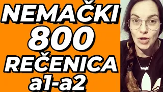 800 KRATKIH REČENICA srednje težine za nivo A1- A2 -REKAPITULACIJA REČENICE KOJE KORISTIMO SVAKI DAN