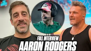 Aaron Rodgers Talks Throwing, Possibility Of Playing This Year, Why He's On Headset At Games