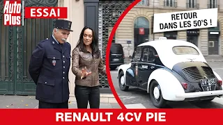 Essai RENAULT 4CV Pie : la voiture de police des années 50 !