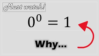 0⁰ = 1 Proof