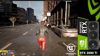 Unreal Engine 5 Matrix Awakens City Sample Project 4K | RTX 3090 Ti | Ryzen 9 5950X