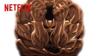 パックマン - オリバの圧倒的な筋肉量の芸当 | 範馬刃牙 | Netflix Japan