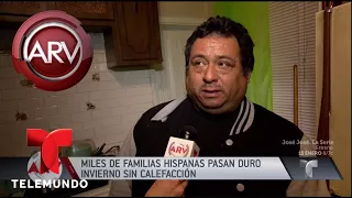 Familias hispanas pasan el duro invierno calentando agua | Al Rojo Vivo | Telemundo