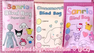 sanrio blind bags compilation 🩷 part 2 ✨ | sanriolve