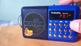 Rádio portátil yuegan 011u