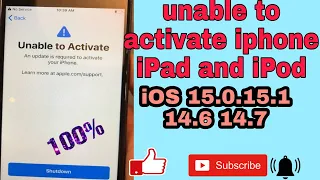 bypass unable to activate on any iPhone iPad and iPod touch on the latest iOS 14..6 14.7 15.1