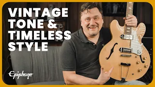 Vintage Tone and Timeless Style: Epiphone Casino Electric Guitar Demo & Review