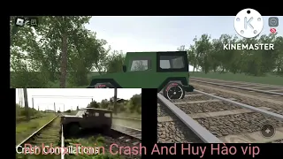 Train Crash Recreations In Roblox 40|Roblox Train Crash And Huy Hào vip