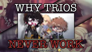 Why trios never work. || TW: emotional || Gacha FNaF Afton Family