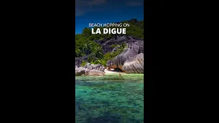 Beach hopping on La Digue, Seychelles (part 1) #shorts
