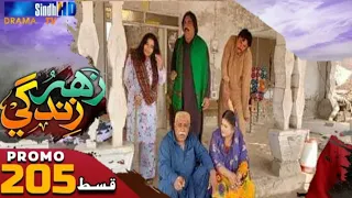 Zahar Zindagi - Episode 206 | Sindh Tv Sop Serial Drama Sindhi