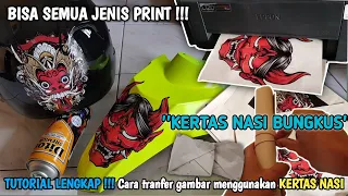 TANPA PRINT KHUSUS! 2 Ribu perak dapat 20 Lembar , WATER SLIDE CAP NASI BUNGKUS , Tanpa skill tinggi