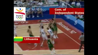 LITHUANIA vs COM. OF INDEPENDENT STATES / 1992 Barcelona Olympic Games / Group B