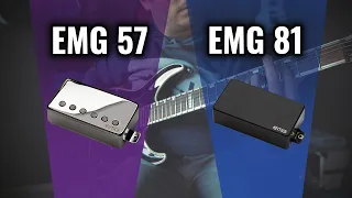 EMG 57 battles EMG 81  Comparison of EMG active guitar pickups (METAL)