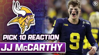 Did the Vikings Overpay for J.J. McCarthy?! NFL Draft Reaction | FantasyPros