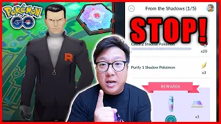 STOP! DO NOT COMPLETE THIS Giovanni Special Research in Pokemon GO