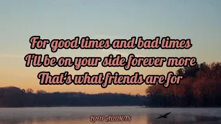 That's what friends are for by Dionne Warwick | 1 hour Lyric Video |