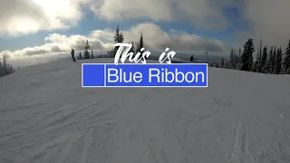 This is Blue Ribbon POV at Big White Ski Resort (4k)