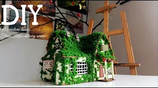DIY miniature house from" Kiki's Delivery Service "/ Studio Ghibli Craft