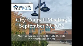 Post Falls City Council Meeting - September 20, 2022
