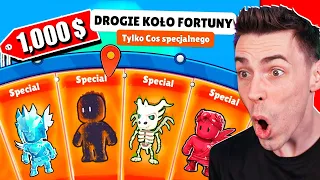 Wydałem 1000$ na NAJDROŻSZE KOŁO FORTUNY w STUMBLE GUYS! 🤑