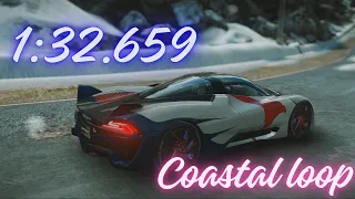 [Asphalt 9:Switch] Noir Friday / SSC Tuatara / Coastal loop [1:32.659]