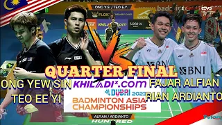 (QF)🇲🇾ONG YEW SIN-TEO EE YI CIPTA KEJUTAN😱👍‼️KALAHKAN PEMAIN PILIHAN (1)🇲🇨FAJAR-RIAN👏👍🤩‼️GAME PADU‼️