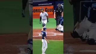 New York Yankees Aaron hicks was not happy with this call against the Tampa Bay rays